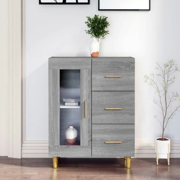 Berkfield Sideboard Grey Sonoma 69,5x34x90 cm Engineered Wood