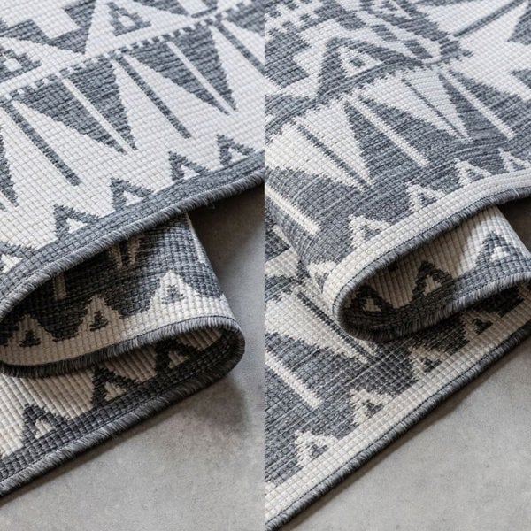 Dynamic Indoor & Outdoor Reversible Grey Rug