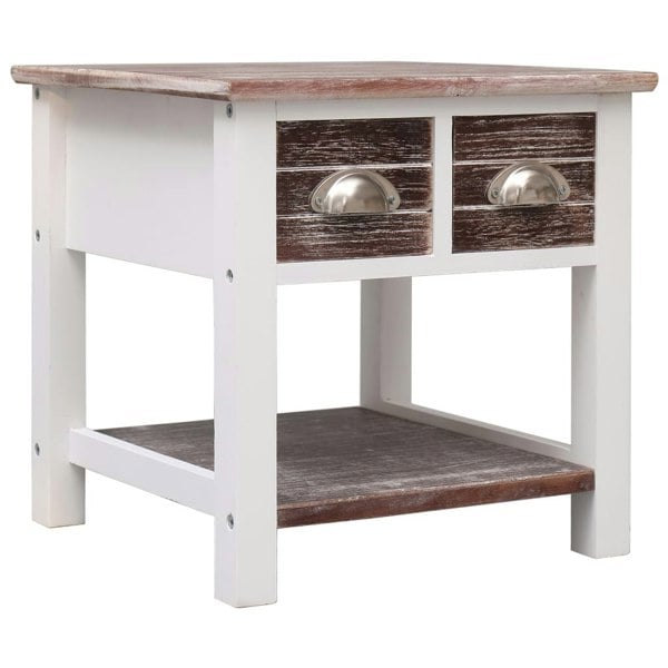Berkfield Side Table Brown 40x40x40 cm Paulownia Wood