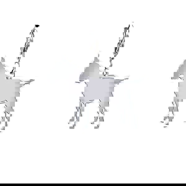 Bull Terrier Silhouette Silver Charm - MYLEE London