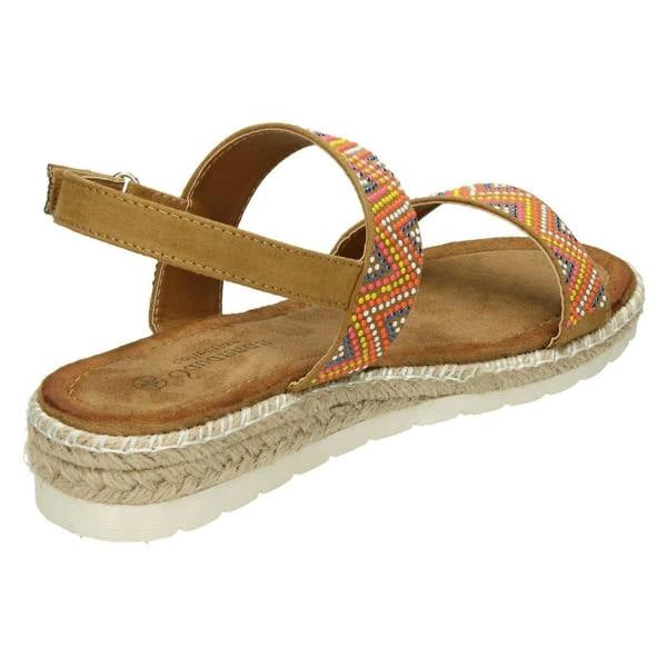 Savannah Ladies Savannah Coloured Studded Sandals