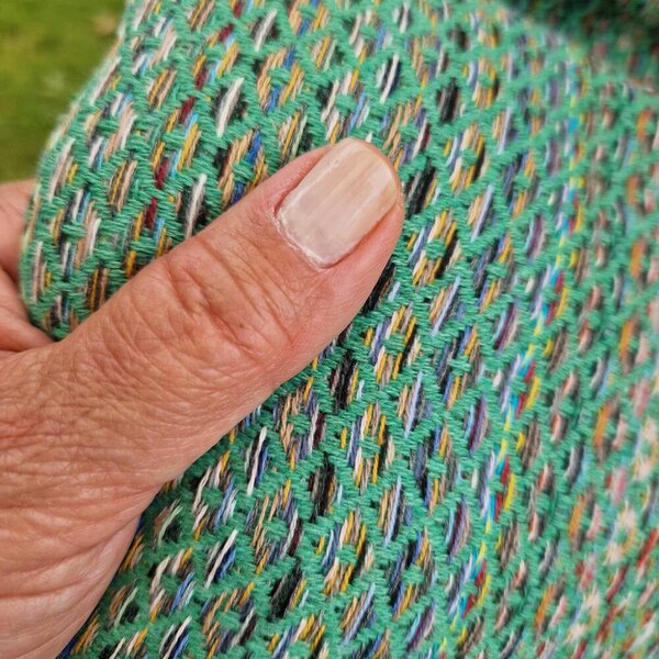 Cotton and Olive Myrtle XL Cotton Blanket - Bottle Green