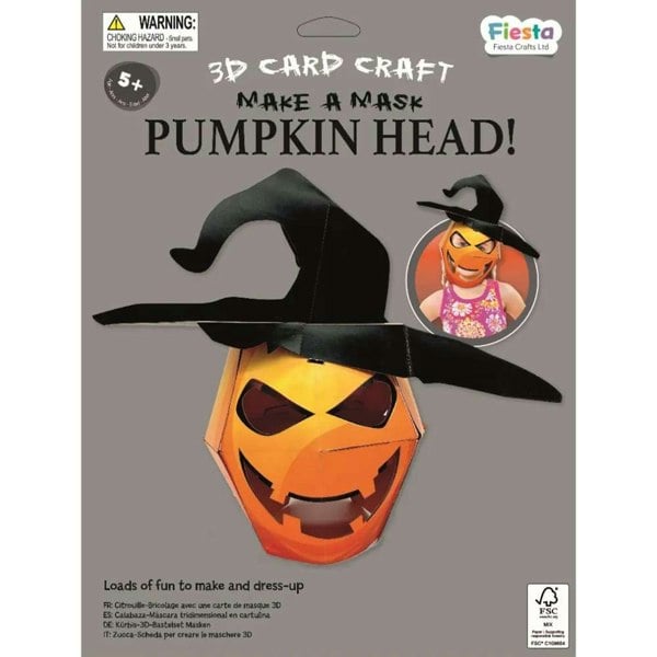 Fiesta Crafts Pumpkin 3D Mask Car Craft