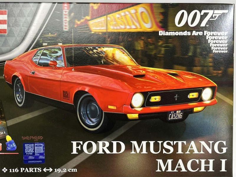 Revell James Bond 007 Diamonds Are Forever Ford Mustang Mach 1 1:25 Model Kit Revell 05664