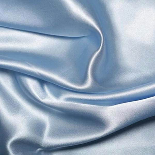 Minerva Core Range Premium Soft Liquid Satin Dressmaking Fabric per metre, 150cm / 59" Wide - Pale Blue
