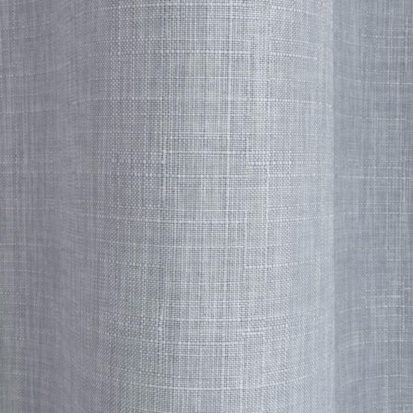 Smart Living Linen Look Blackout Eyelet Curtain - Silver