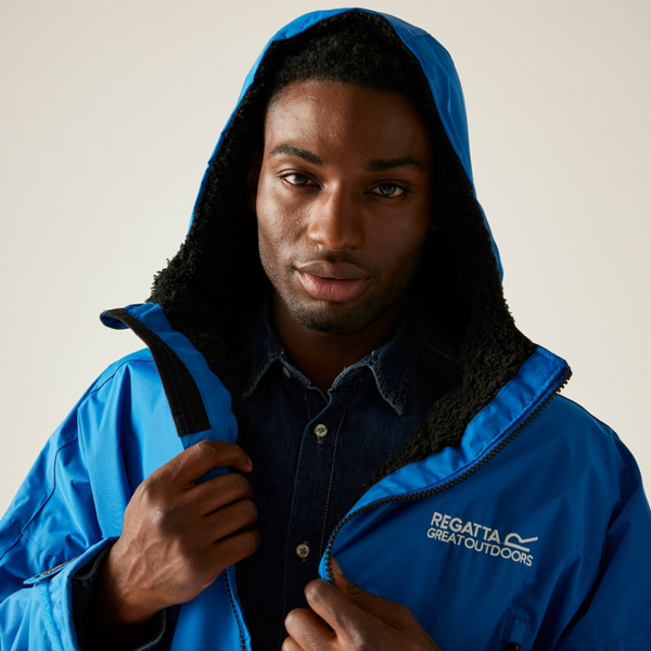 Regatta Unisex Adult Waterproof Fleece Lined Changing Robe - Oxford Blue