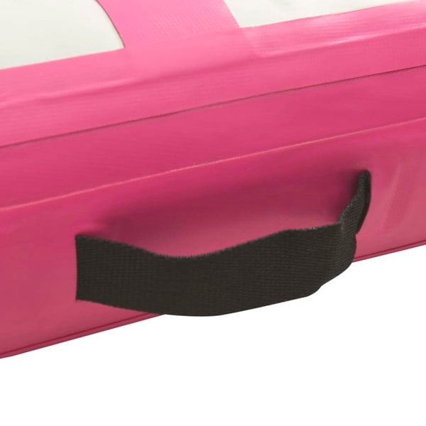 Berkfield Inflatable Gymnastics Mat with Pump 60x100x15 cm PVC Pink