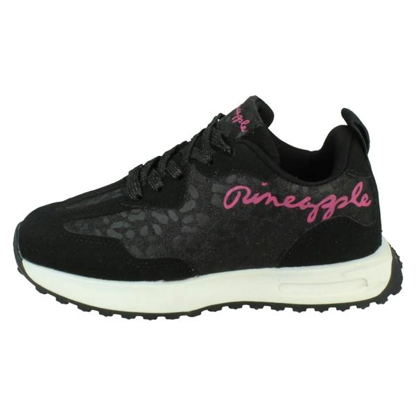 Pineapple Girls Pineapple Sparkly Glitter Casual Lace Up Trainers H2682
