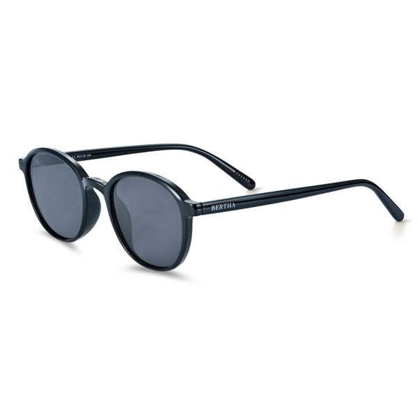 Bertha Paris Polarized Sunglasses - Black/Black - BRSBR059C1