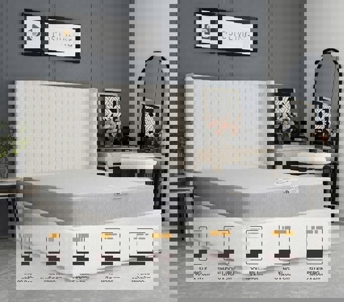 DS Living Posturetech 12.5 Bonnell Spring Mattress with Firm Comfort Layers - 4ft6 - Double - Aurora by DS Living