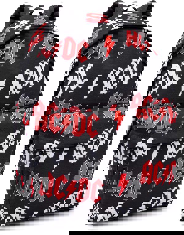 AC/DC Unisex Black Logo Backpack (One Size)