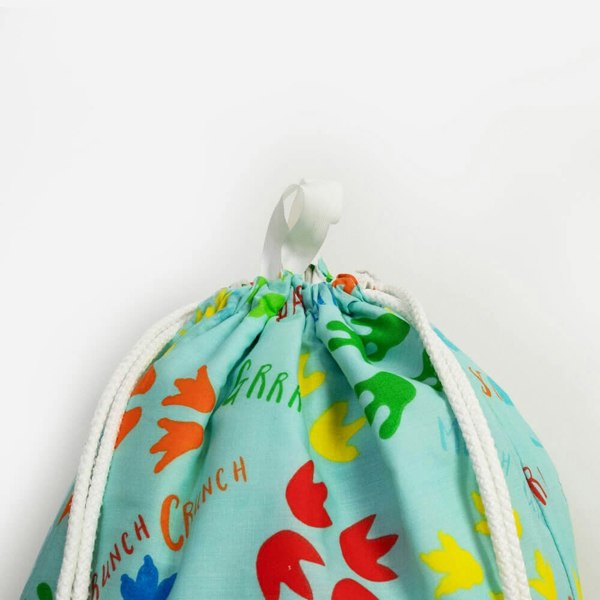 Dinky Dinosaur Toy Storage Bag - Happy Linen Company