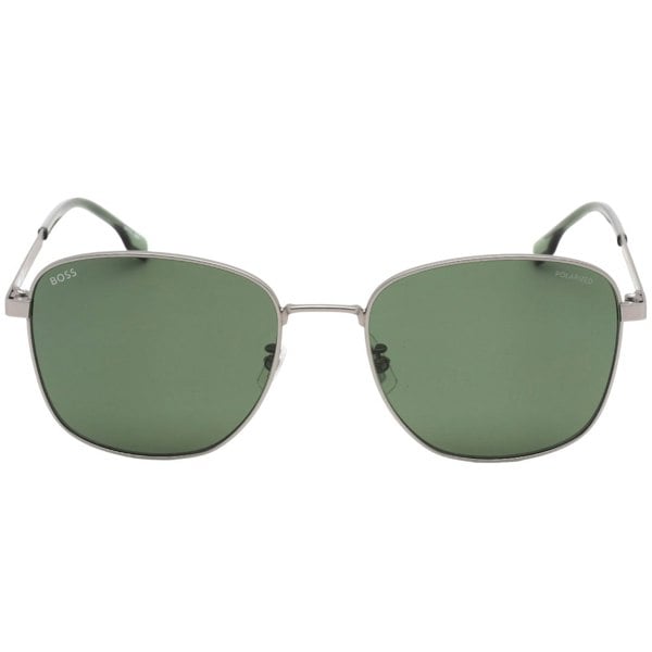 Hugo Boss Green Polarized Lens Matte Ruthenium Sunglasses One Size