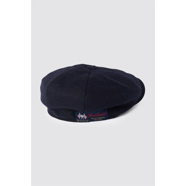 Alexandre Silver Alexandre x Abraham Moon's Navy Wool Baker Boy Hat
