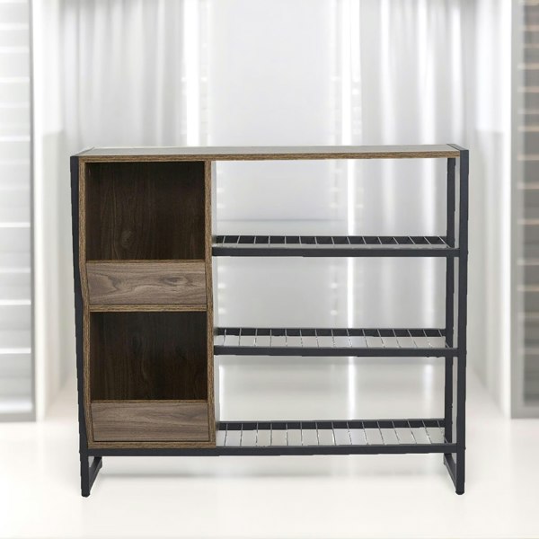 Rafaelo Mobilia 3 Tier Shoe Rack With Open Shelves