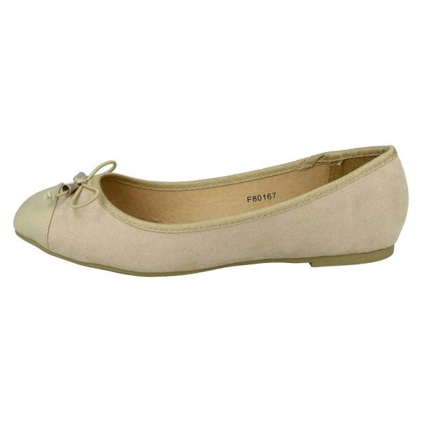 Spot On Ladies Spot On Bow Ballerina Shoes