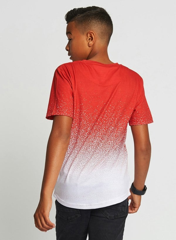 Beat Boyz Club Boys Streetwear Friction Red Graphic T Shirt