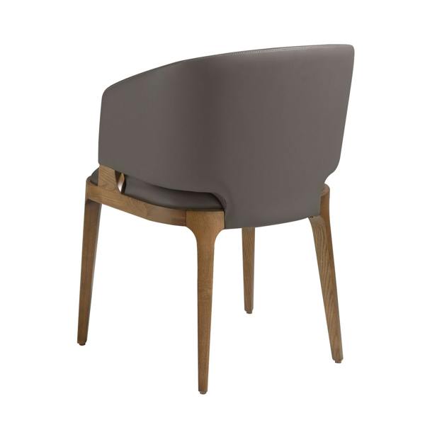 Angel Cerdá Dark Mink Leatherette Chair 4108