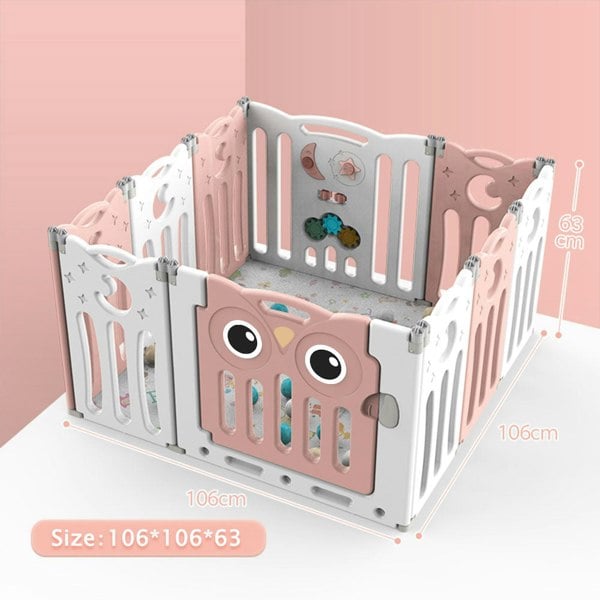Kids Safety Play Yard Blue Foldable Home Activity Center Play Yard Living and Home