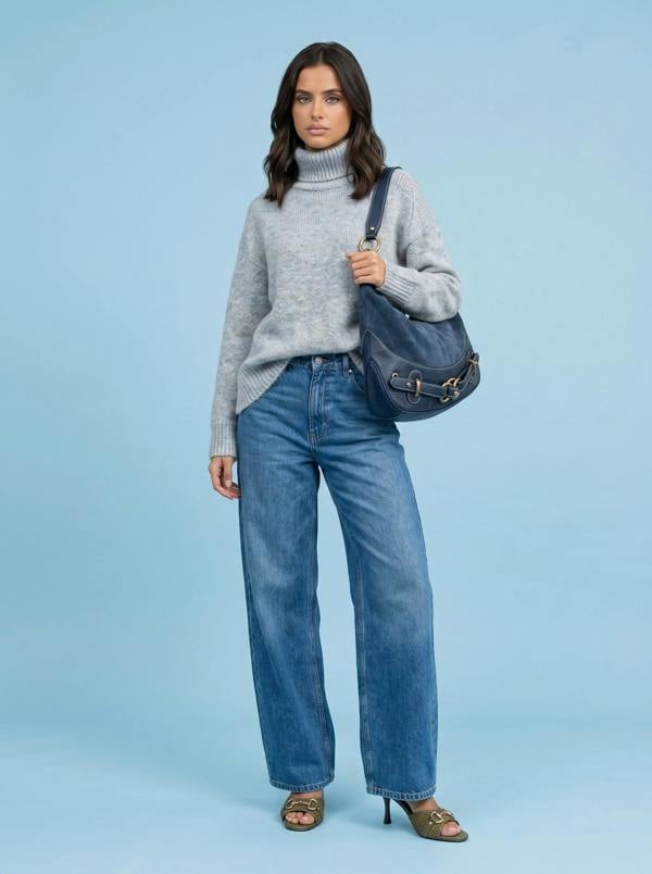 Urban Bliss Wool Blend Saddle Sleeve Jumper