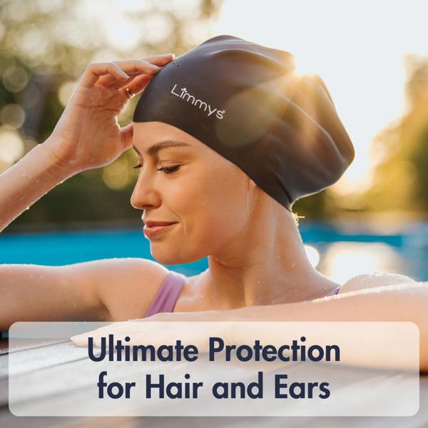 Limmys Premium Long Hair Swim Caps for Women