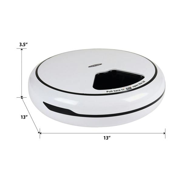 Lentek 5 Meal Automatic Pet Feeder Timed Food Dispenser with Voice Recorder for Cats & Dogs