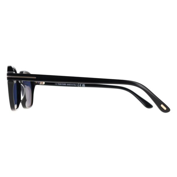Tom Ford Sunglasses Joey FT1301 01V Shiny Black Dark Blue