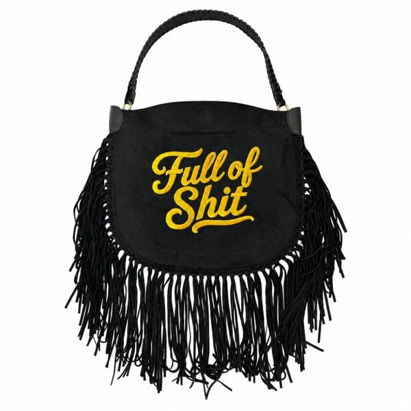 Lilly Loves Full Of Shit Suede Bag