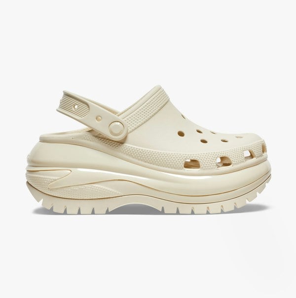 Crocs 207988-2Y2 MEGA CRUSH Womens Clogs Bone