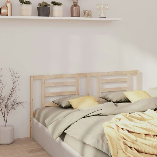 Berkfield Bed Headboard 206x4x100 cm Solid Wood Pine