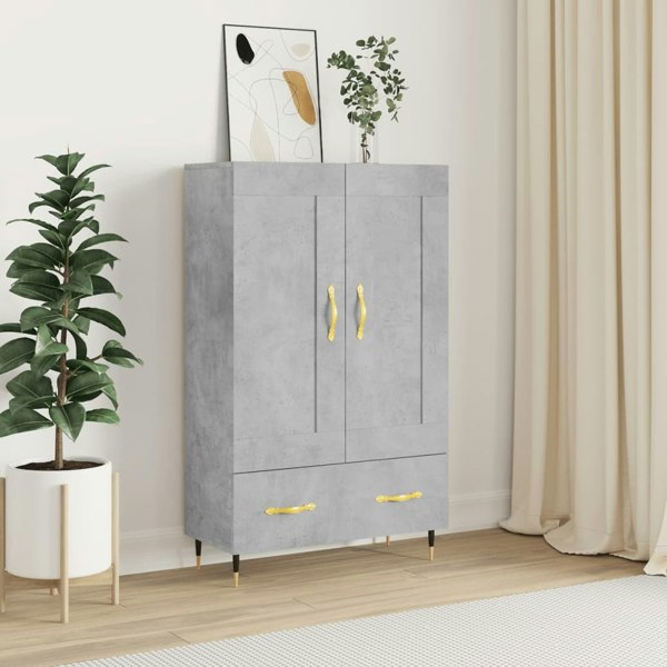 Berkfield Highboard Concrete Grey 69.5x31x115 cm Engineered Wood