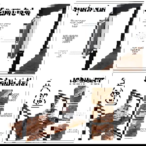 Levede Ladder Shelf Bookcase 5 Tier Bookshelf Display Cabinet Steel Heavy Duty