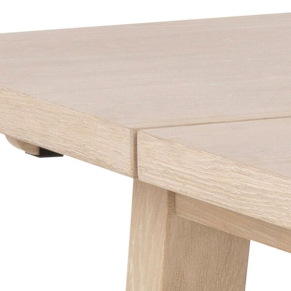 Wyld Haus Jyvaskyla 286cm 8 Seater White Oak Wood Rectangle Extendable Dining Table