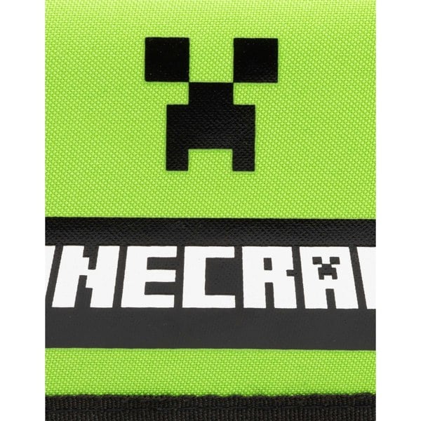 Minecraft Logo Creeper Wallet - Green