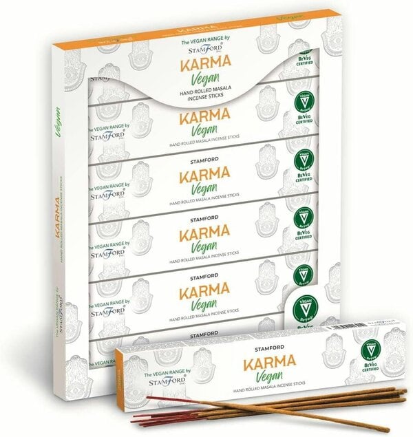 Stamford Vegan Karma Hand Rolled Masala Incense Sticks, 90 sticks