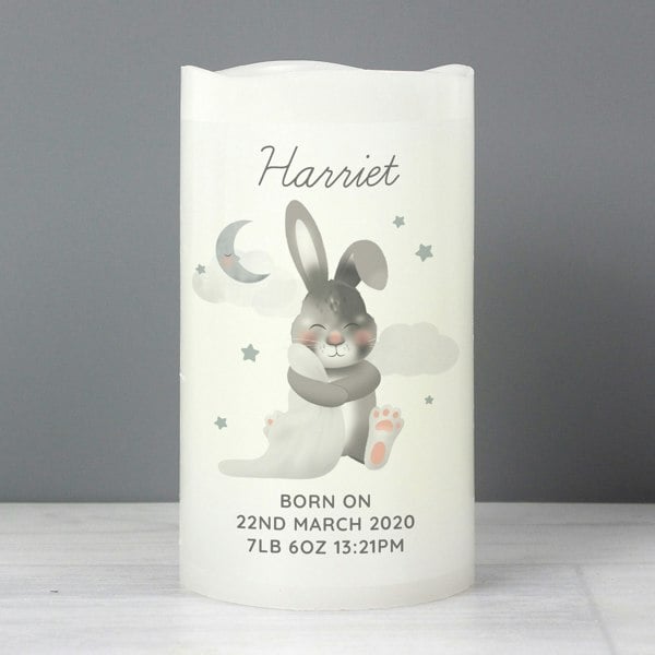 Personalised Memento Company Personalised Baby Bunny LED Candle