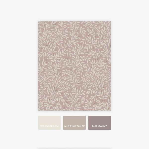 Next Blush Ditsy Leaf Wallpaper