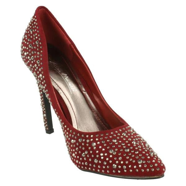 Anne Michelle Ladies Anne Michelle Diamante Court Shoes