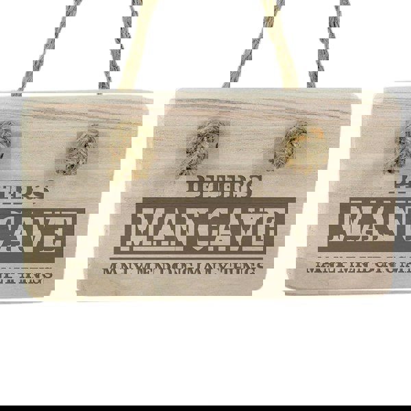 Personalised Memento Company Personalised Man Cave Wooden Sign