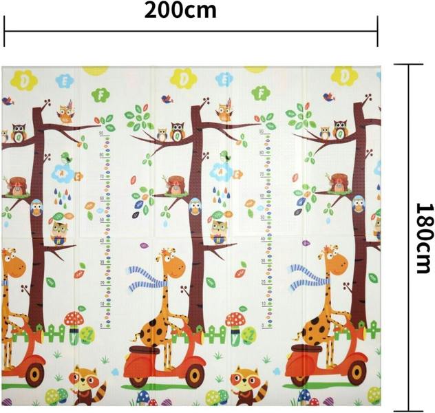 HYGRAD BUILT TO SURVIVE HYGRAD Toddler Floor Play Mat 2 Side Baby Play Mat Reversible Large Soft Gym Plat Mat Crawl Mat for Toddlers