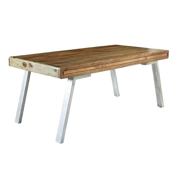 Wyld Haus Los Angeles Large Reclaimed Wood and Metal Dining Table