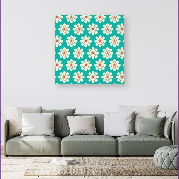 Warren Reed Daisy Pattern Canvas