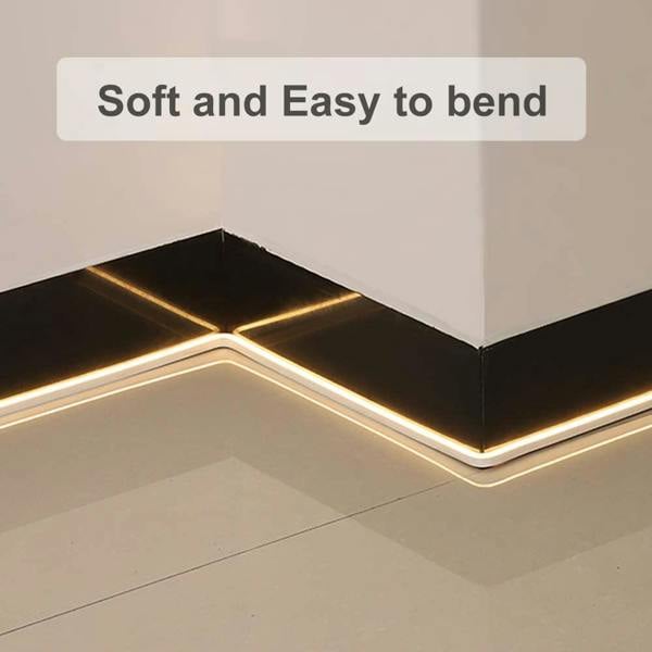 ENER-J 12V LED Neon Rope Light 3m, IP65 Waterproof Flex Tube, 3000K Warm White, Plug & Play with UK Power Adapter
