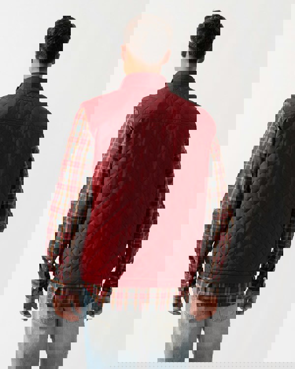 GANT Mens Quilted Windcheater Vest - 604 Plumped Red