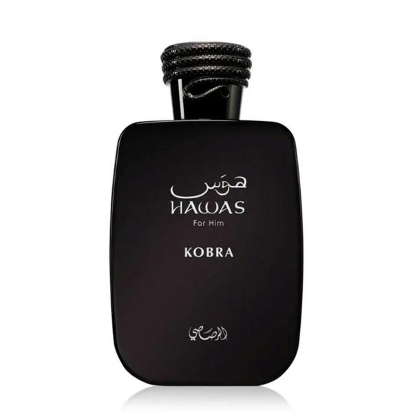 Rasasi Hawas Kobra Eau de Parfum 100ml black bottle front view