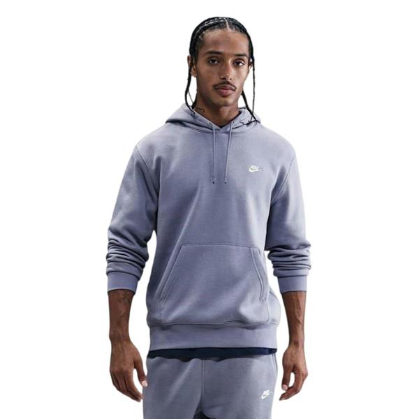 Nike Mens Club Fleece Pullover Hoodie - Indigo - 