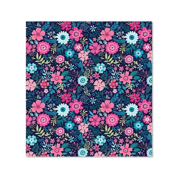 Warren Reed - Designer Cute Colourful Flower Pattern Kitchen Splashback