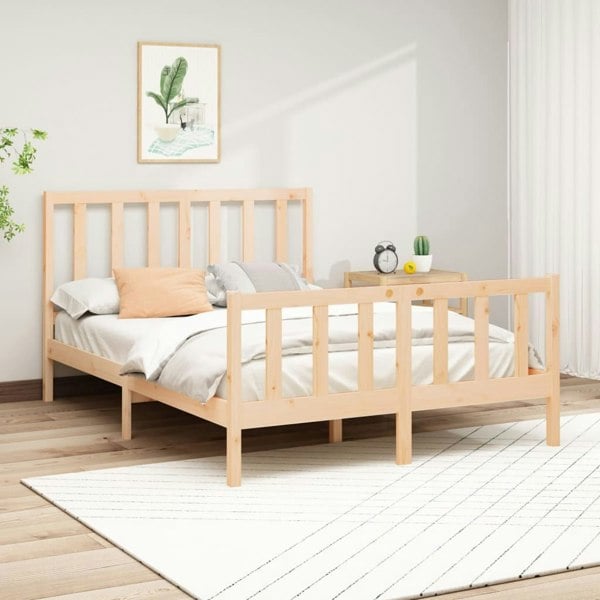 Berkfield Bed Frame Solid Wood Pine 120x200 cm