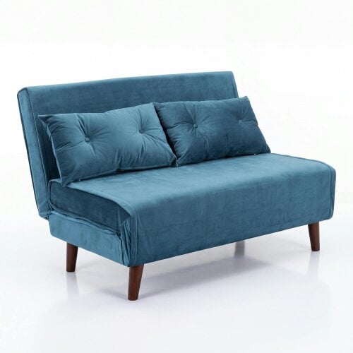 Kosy Koala Double Sofa Bed Sleeper Foldable Portable Pillow Lounge Couch Blue Sofa